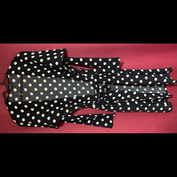 Flaunt That Polka Dot Jacket - Navy - Picture 5 of 8